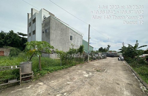 Bank Thanh Lý Đất Nền  Gần UBND P. Thạnh Xuân, Quận 12, DT 107m2, giá 3,5Tỷ